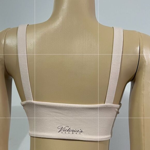 Victoria’s Secret Pink Supersoft Unlined Demi bralette bra Beige Xlarge - Picture 4 of 6